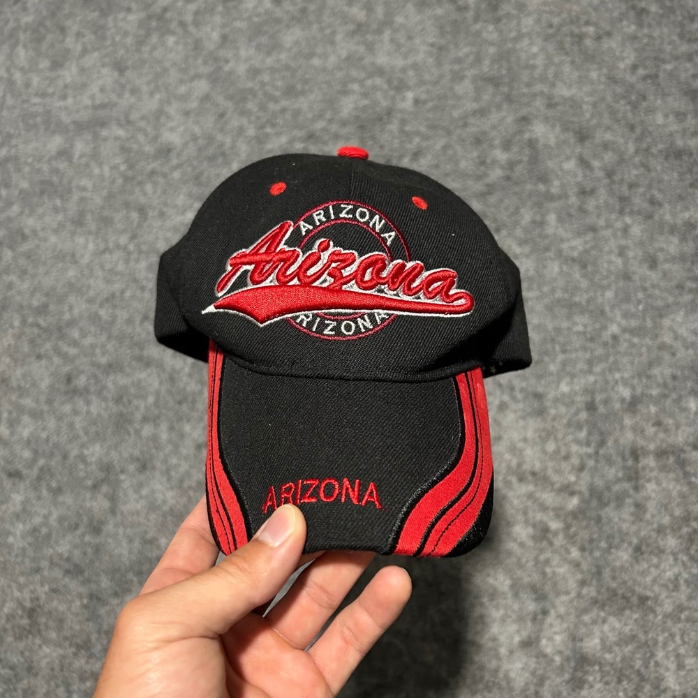 Banana Expression Arizona‎ Baseball Hat Black Red Y2K Retro OSFM